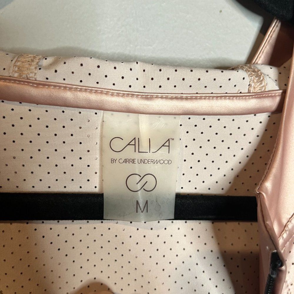 Calia Metallic Rose Gold Perforated Pullover - Picture 4 of 6